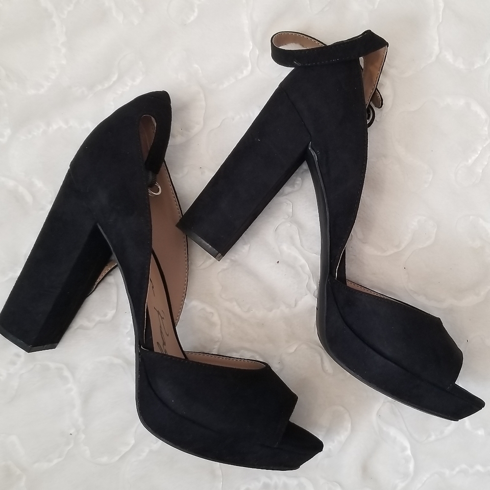 Ladies platform heels open toe heels